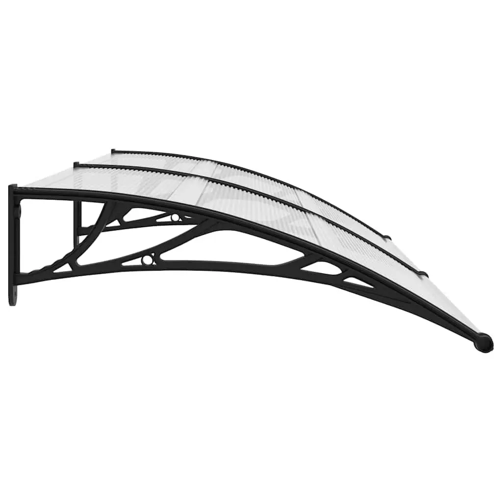 Door Canopy Polycarbonate 200x75cm Black