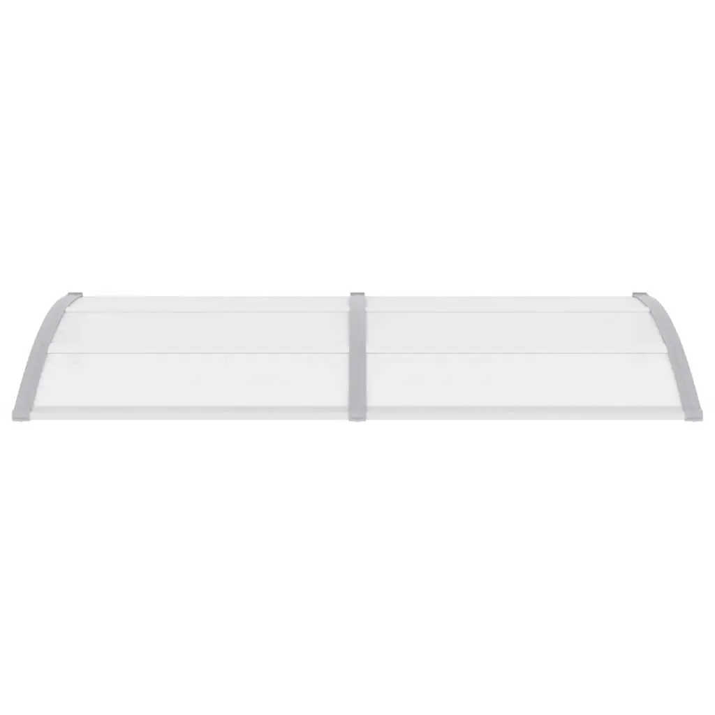 Grey Transparent Polycarbonate Door Canopy 200x75cm