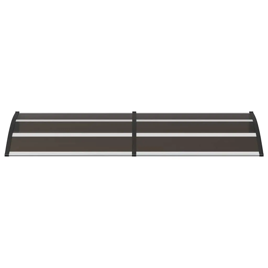 Black Door Canopy 200x75 cm Polycarbonate Awning
