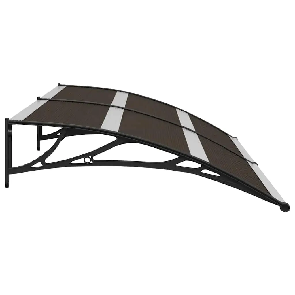 Black Door Canopy 200x75 cm Polycarbonate Awning