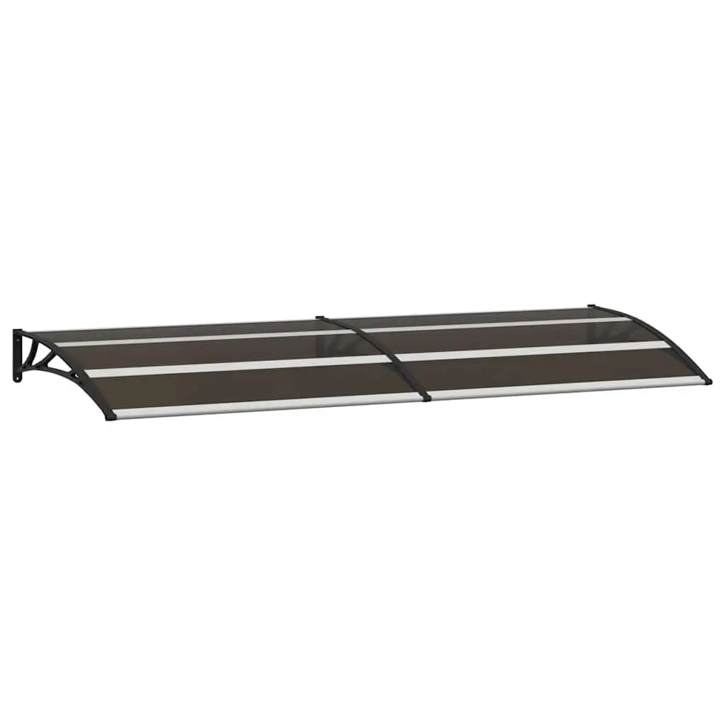 Black Door Canopy 240x75cm Polycarbonate Awning