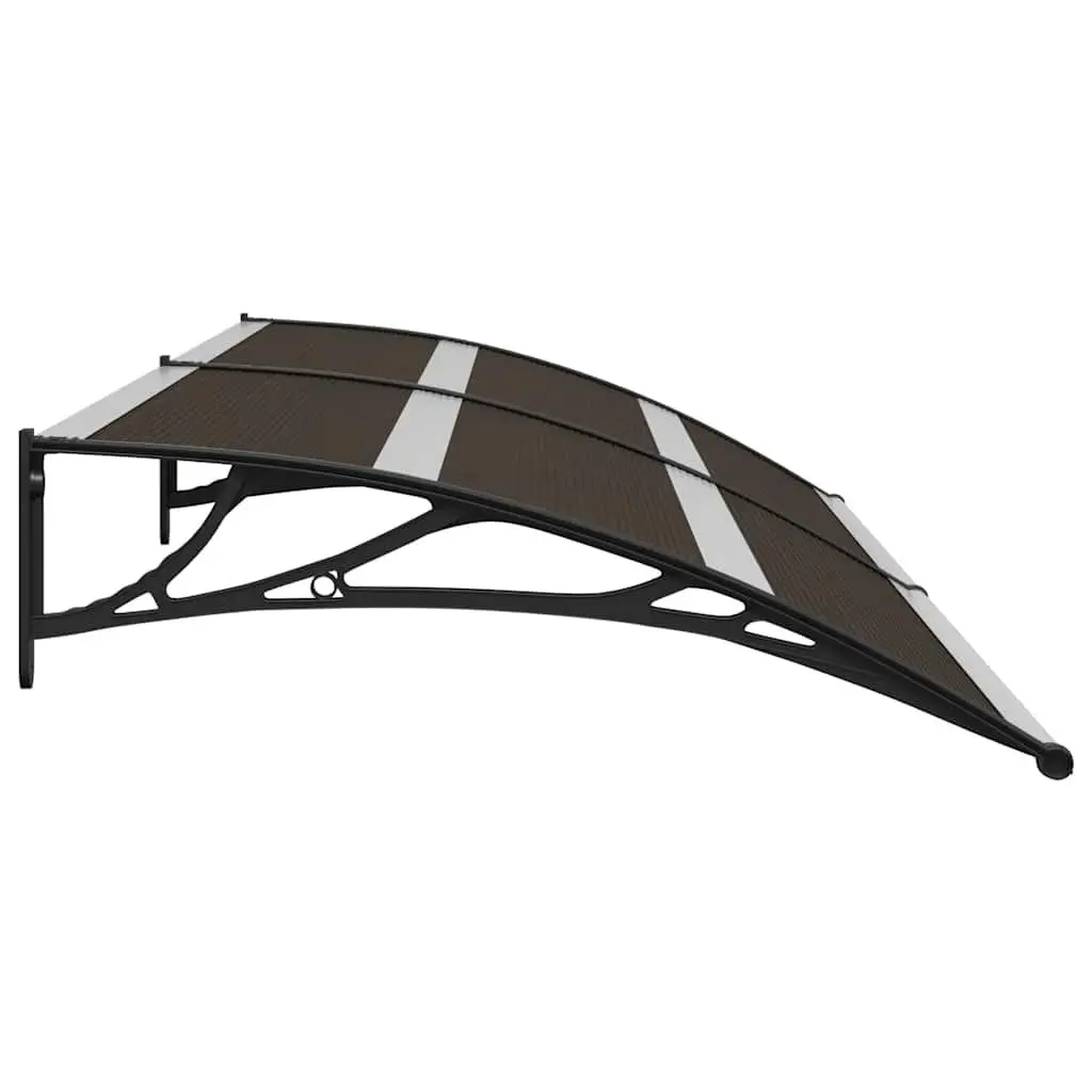Black Door Canopy 240x75cm Polycarbonate Awning