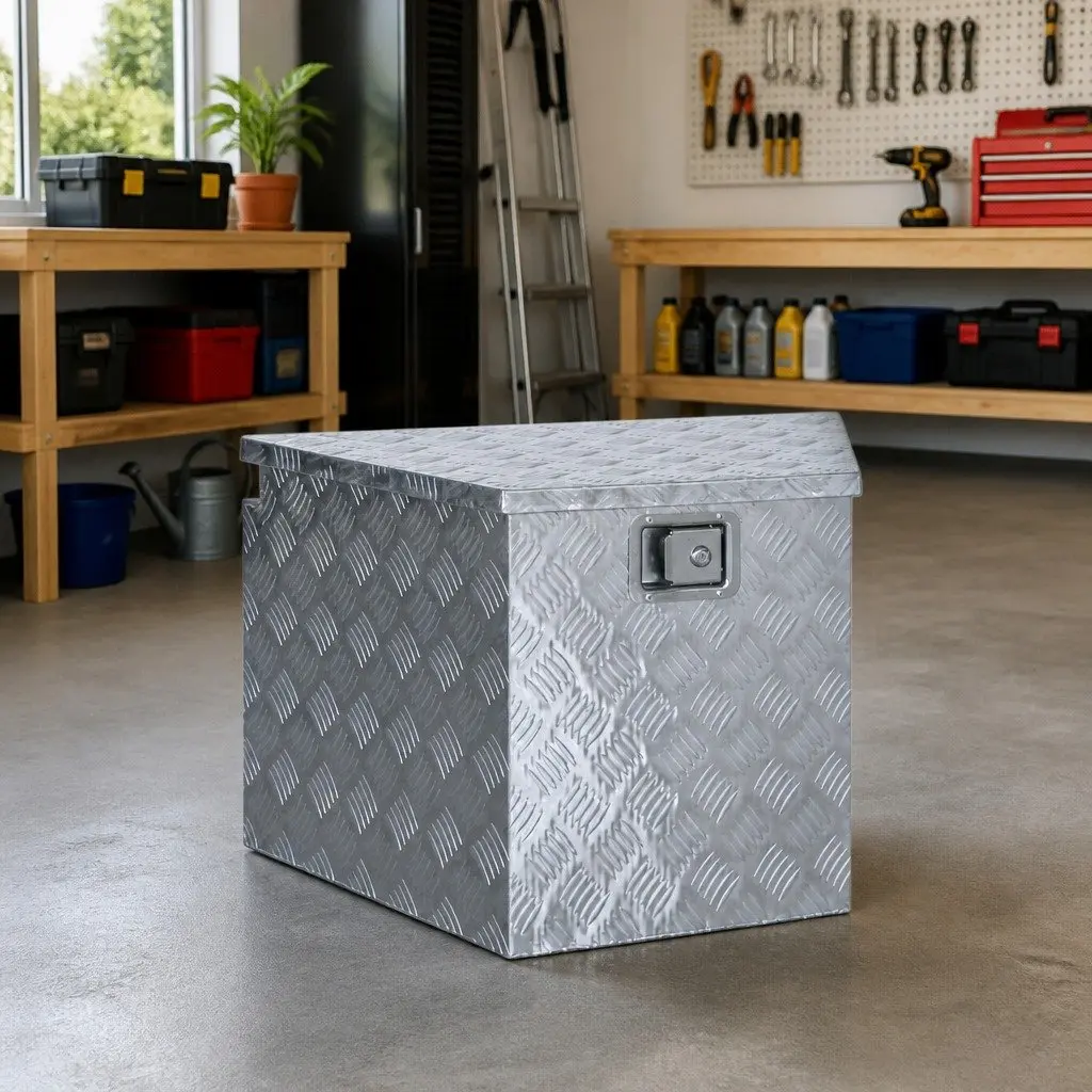 Aluminium Storage Box 737x410x460 mm Silver