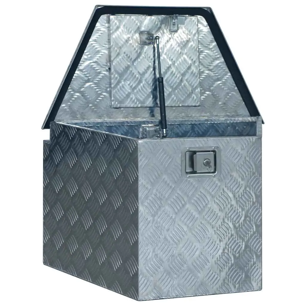 Aluminium Storage Box 737x410x460 mm Silver Tool Organiser