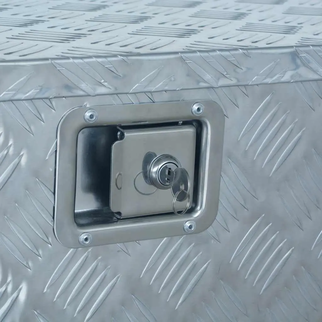 Aluminium Storage Box 737x410x460 mm Silver Tool Organiser