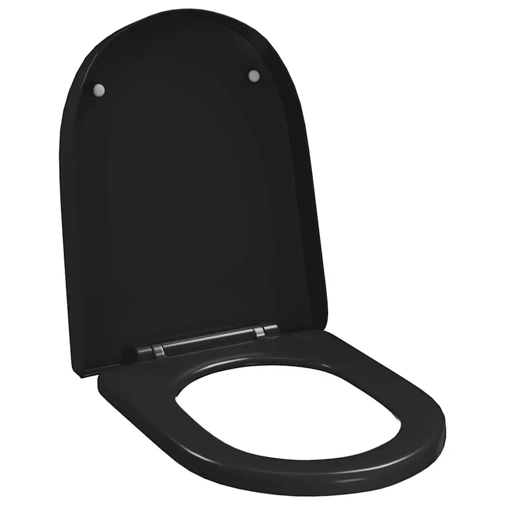 Soft-Close Toilet Seat with Quick-Release, Black