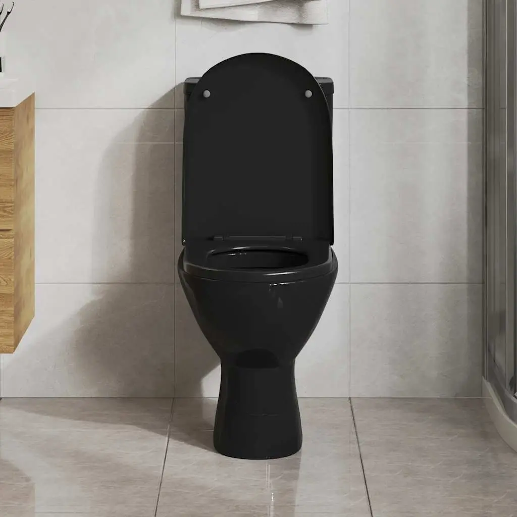 Soft-Close Toilet Seat with Quick-Release, Black