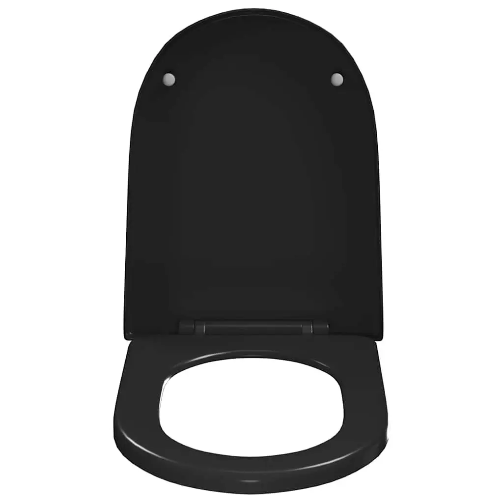Soft-Close Toilet Seat with Quick-Release, Black