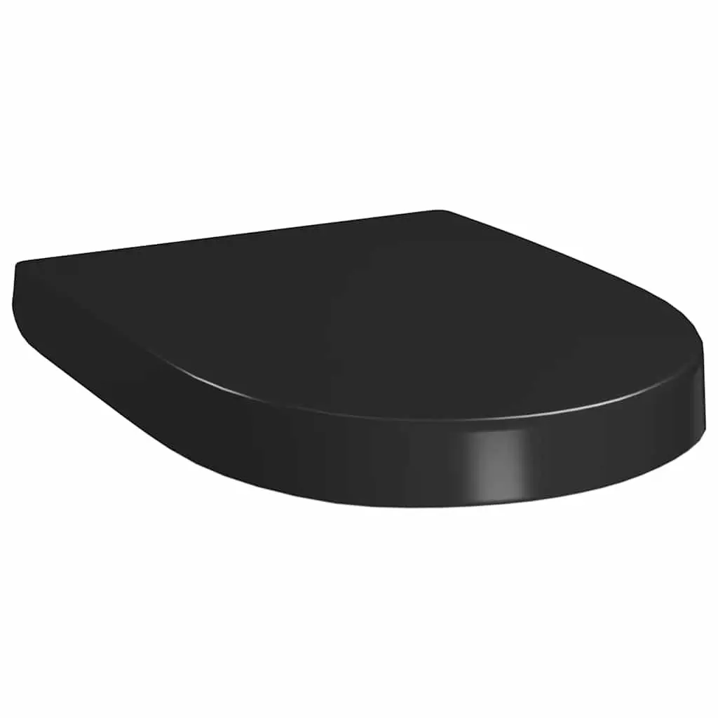 Soft-Close Toilet Seat with Quick-Release, Black