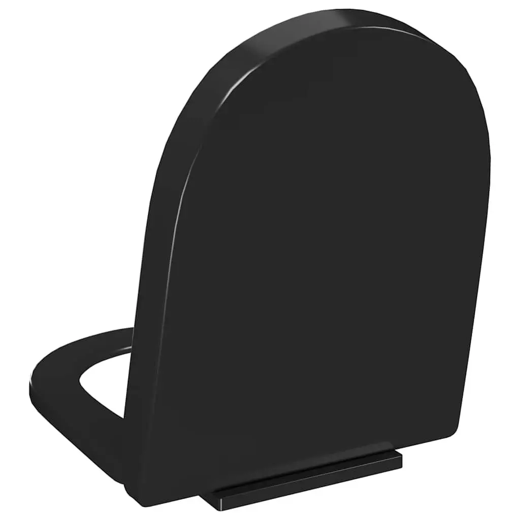 Soft-Close Toilet Seat with Quick-Release, Black