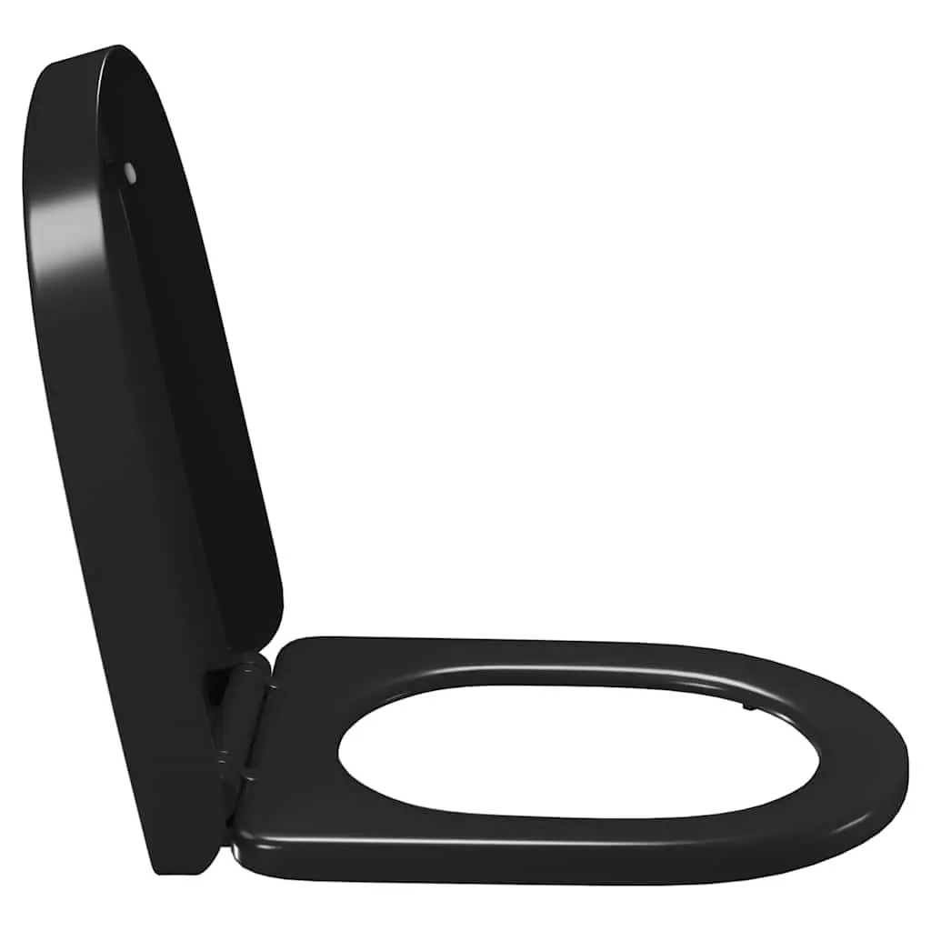 Soft-Close Toilet Seat with Quick-Release, Black