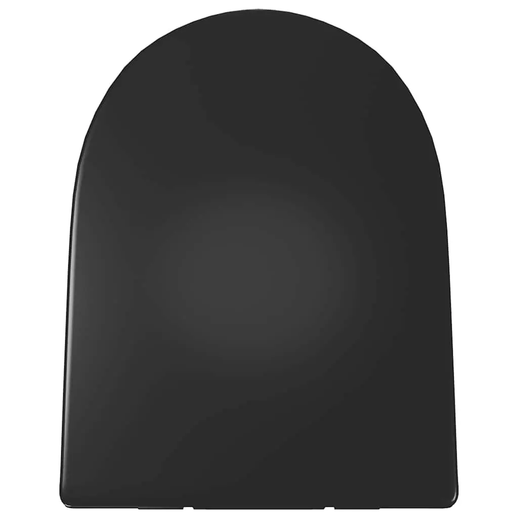 Soft-Close Toilet Seat with Quick-Release, Black