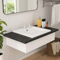 Durable Ceramic Vessel Sink for Bathroom 42x39x18 cm