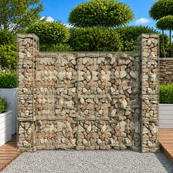 Durable Gabion Baskets Set of 3, 25x25x197cm
