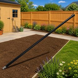 Drill Extension Steel 1 m Ground Auger Bit Extension Heavy Duty Black