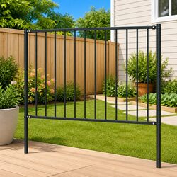 Premium Steel Fence Panel with Posts for Outdoor Spaces