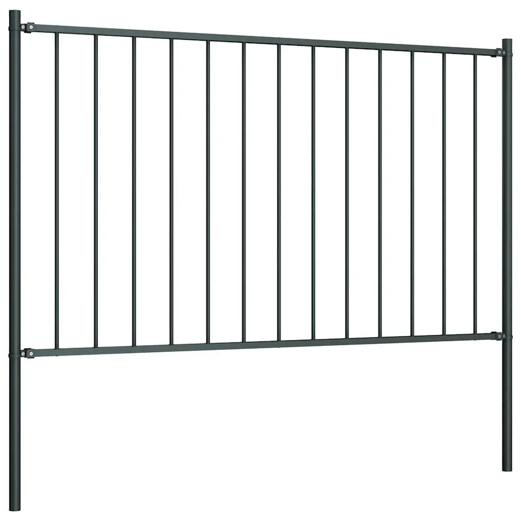 Steel Fence Panel with Posts for Outdoor Spaces