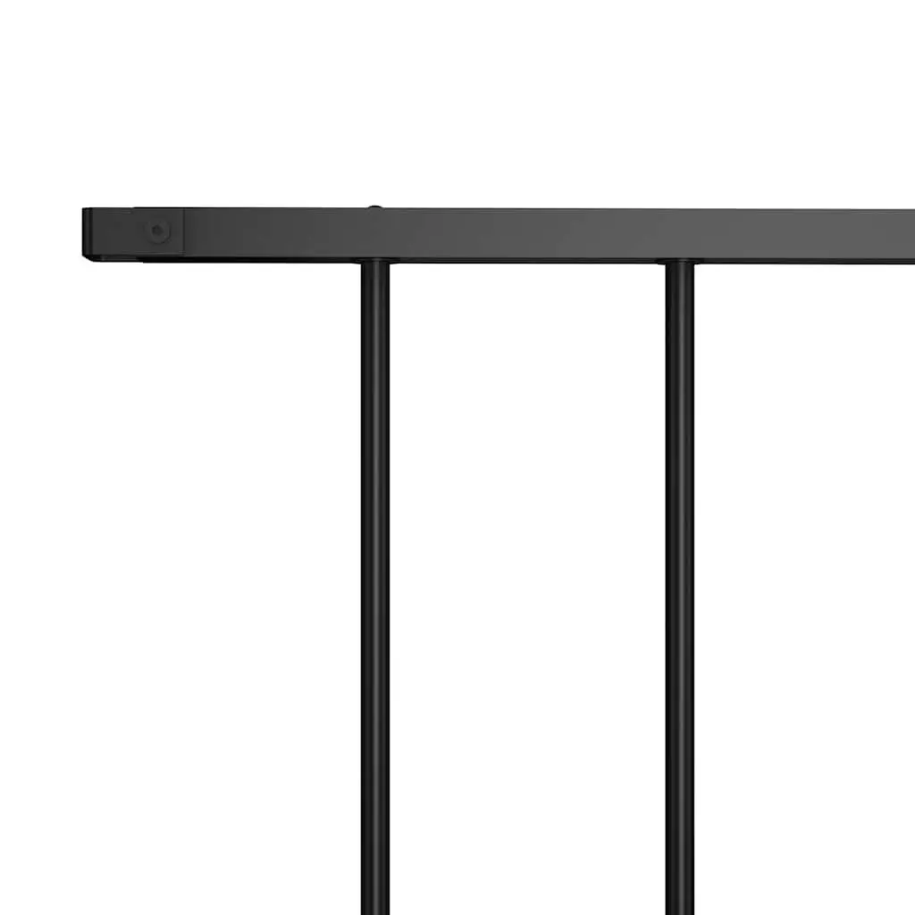 Black Steel Garden Fence Panel for Outdoor Use