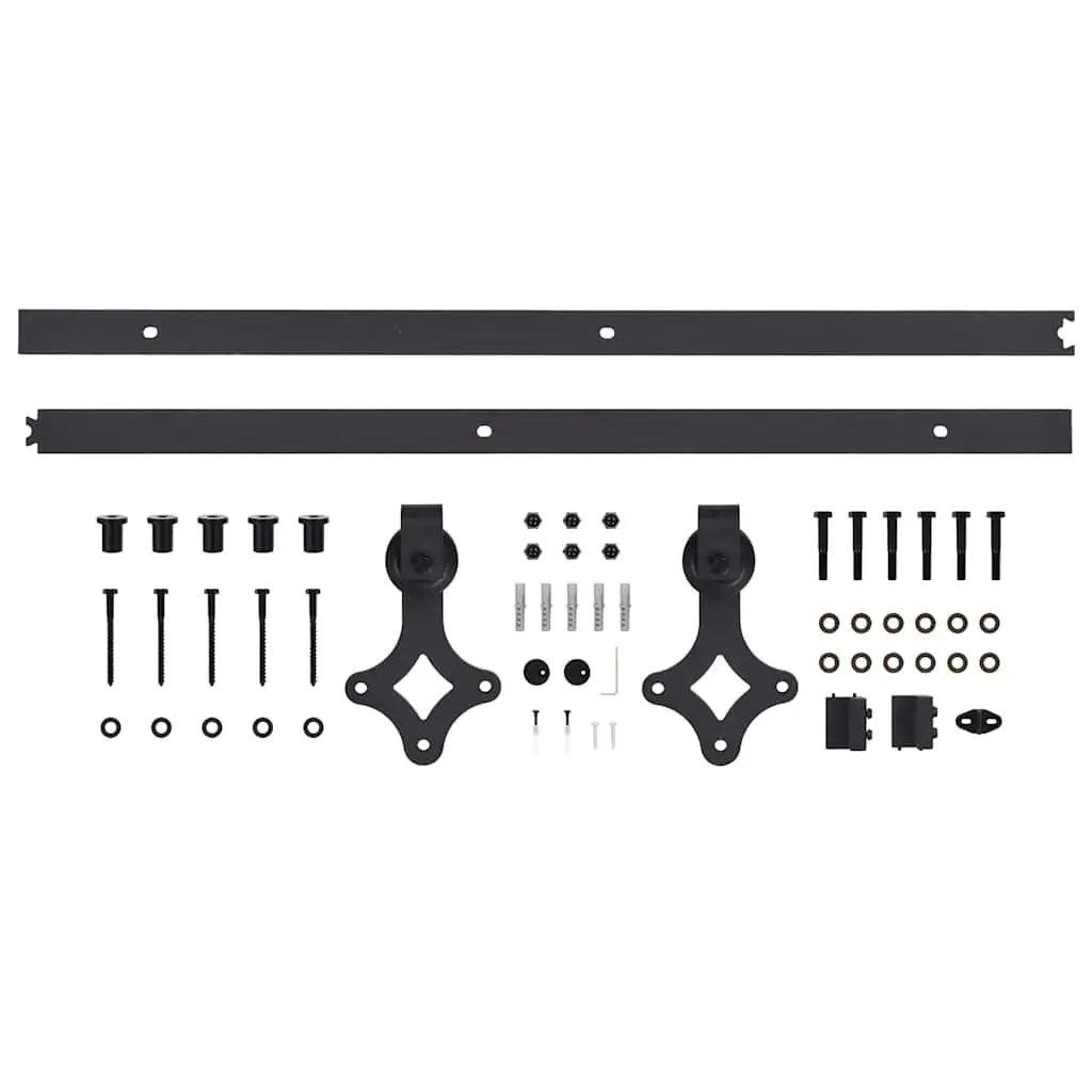 200cm Sliding Door Hardware Kit with Smooth Rollers