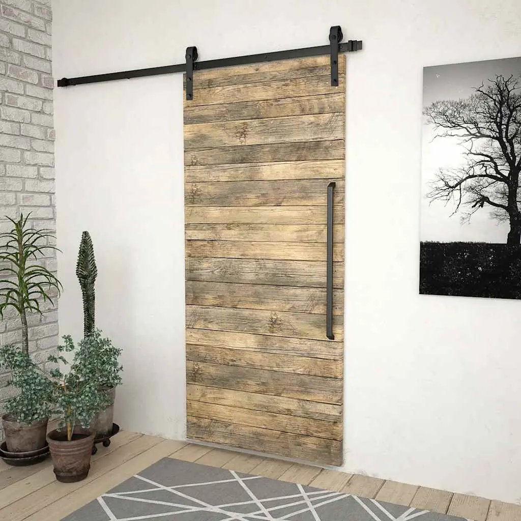 Sliding Door Hardware Kit 200cm Steel Track Set