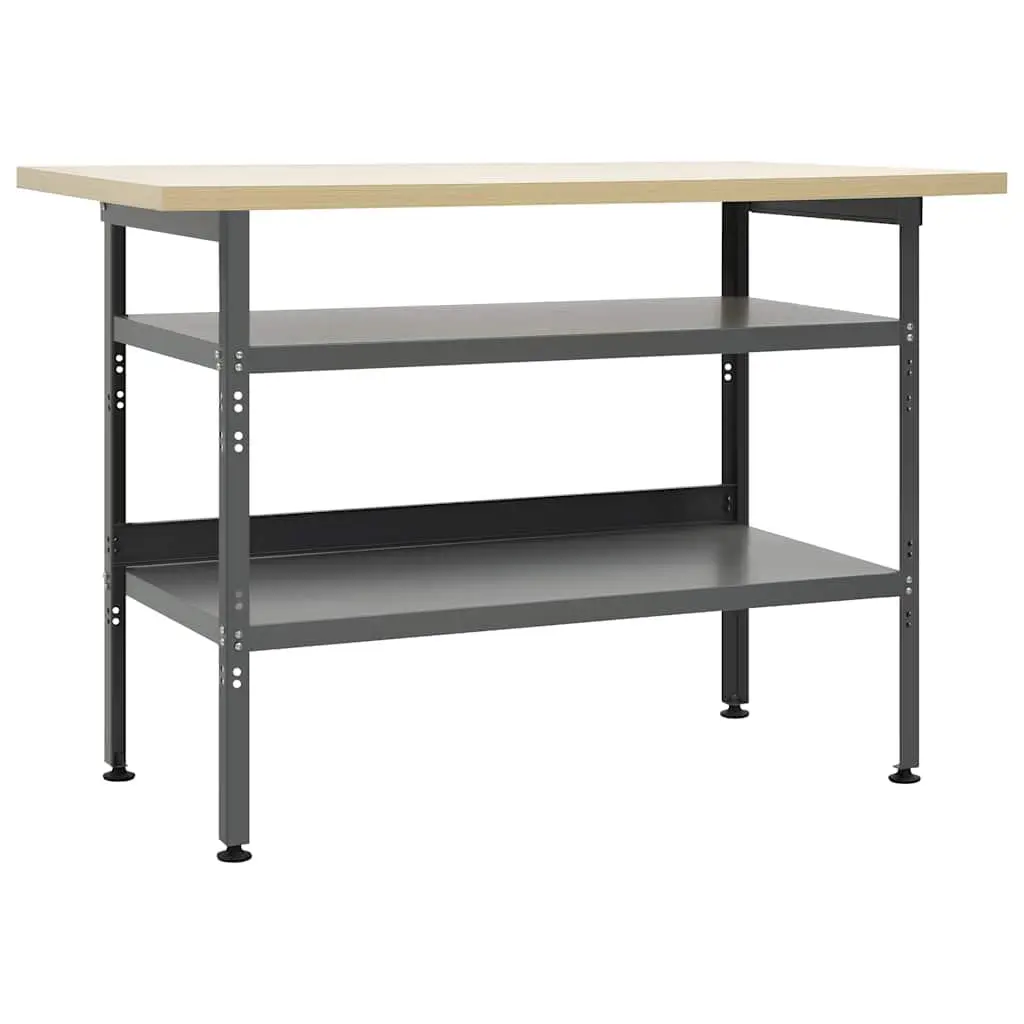 Grey Workbench for Workshops 120x60x85cm