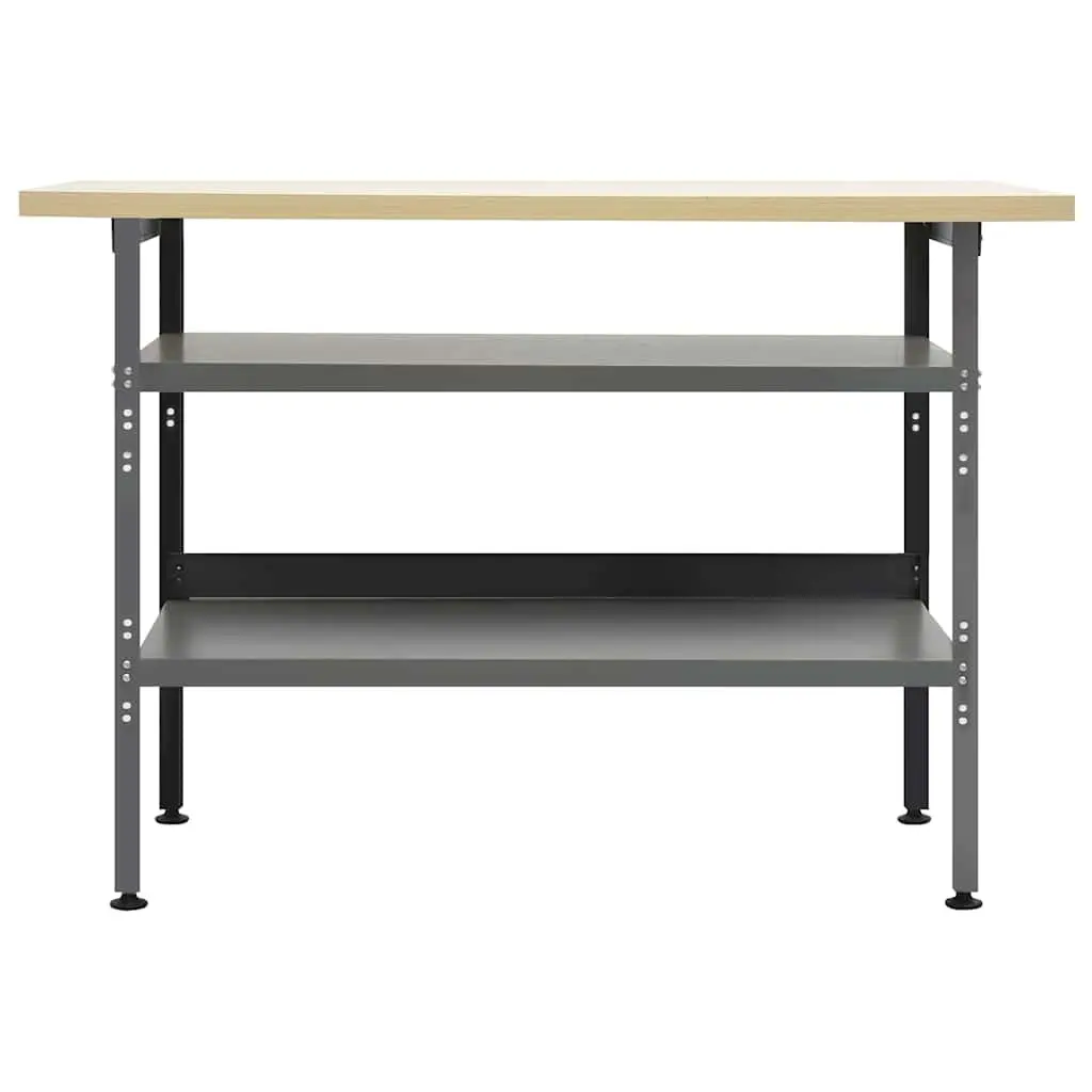 Grey Workbench for Workshops 120x60x85cm