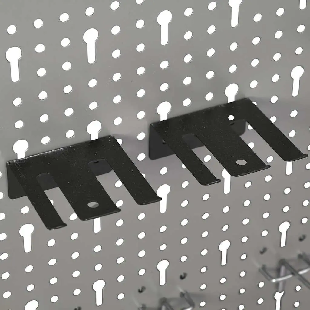 Wall-mounted Tool Pegboards 3 pcs 40x58 cm Steel Panel Organisation Storage