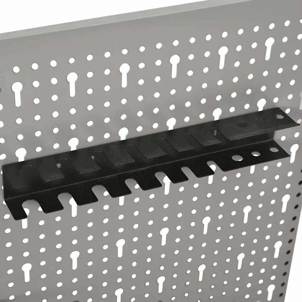 Wall-mounted Tool Pegboards 3 pcs 40x58 cm Steel Panel Organisation Storage