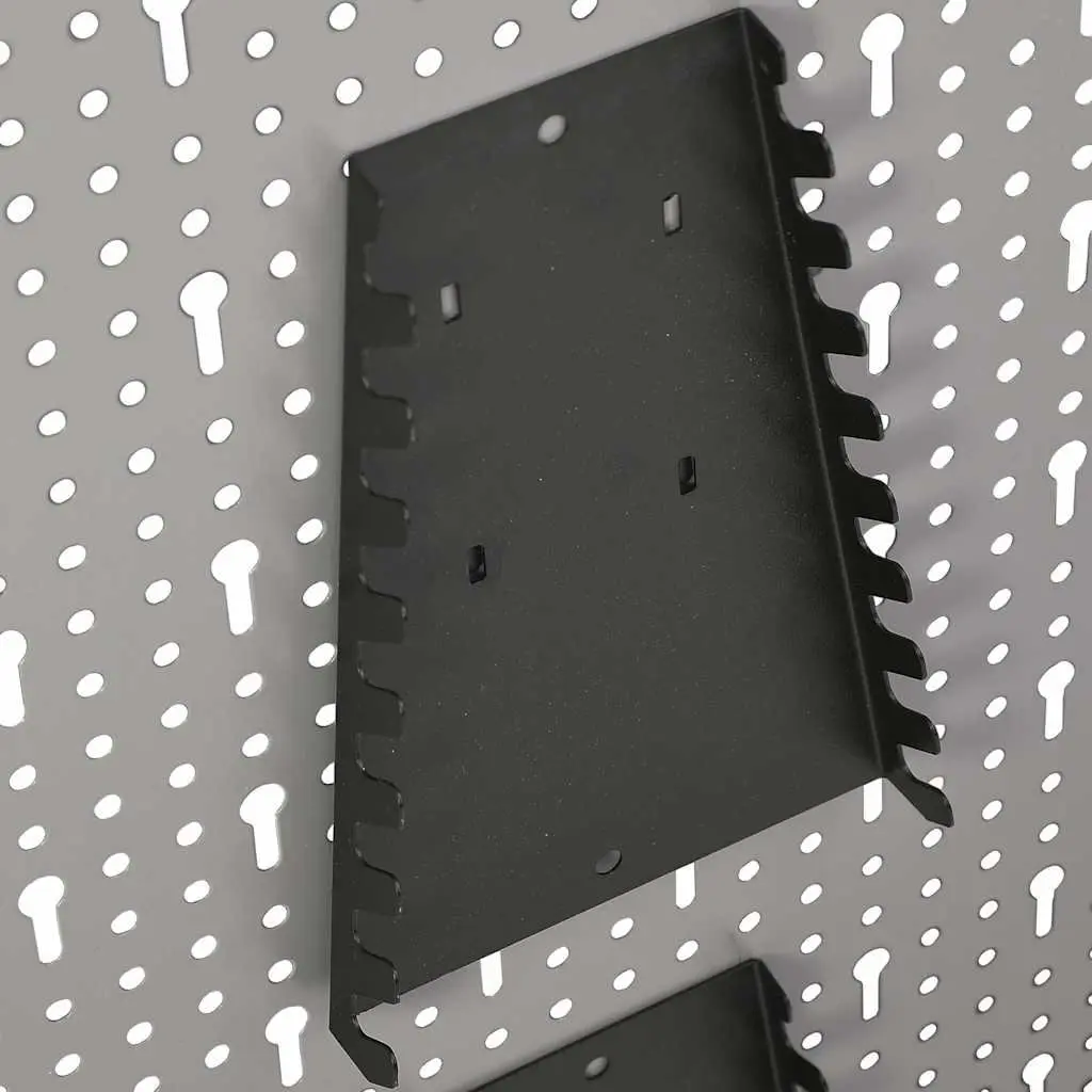 Wall-mounted Peg Boards Steel 40x58 cm Grey
