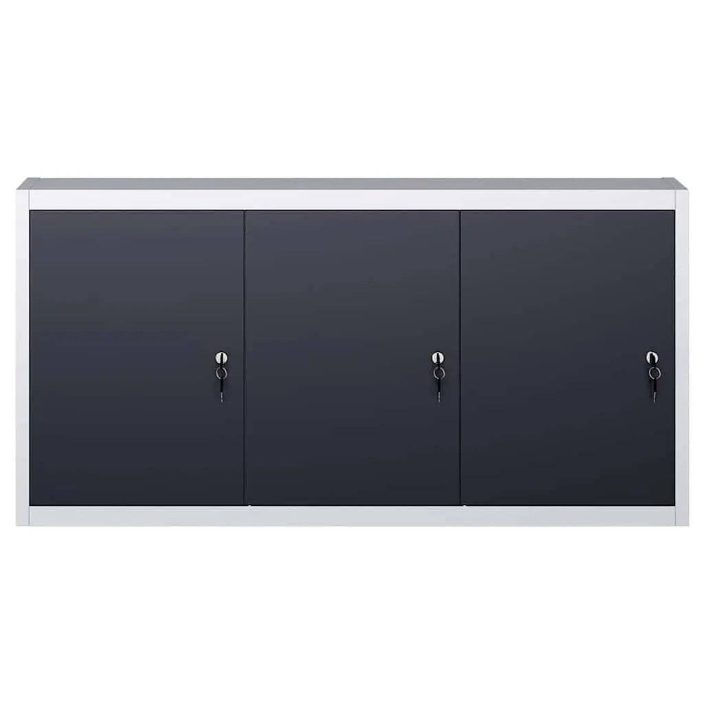 Metal Tool Cabinet with Lockable Doors and Adjustable Shelves