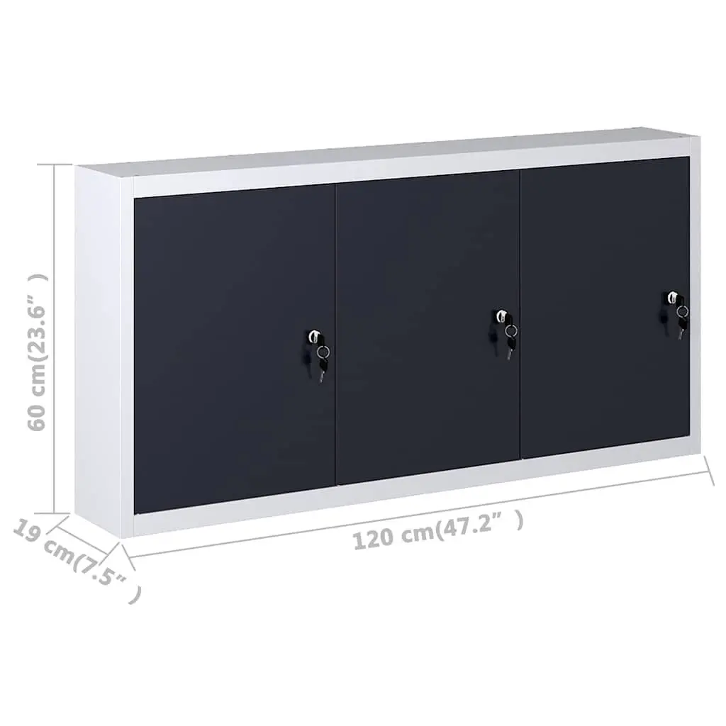 Metal Tool Cabinet with Lockable Doors and Adjustable Shelves