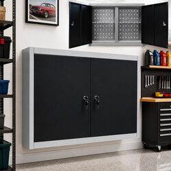 Heavy-Duty Wall Mounted Tool Cabinet with Lockable Doors