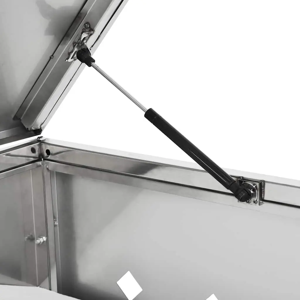 Wheelie Bin Shed Stainless Steel 240 L Silver