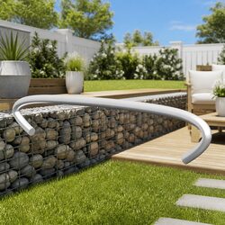 High-Quality Gabion Hooks, 50 pcs Galvanised Steel 10 cm