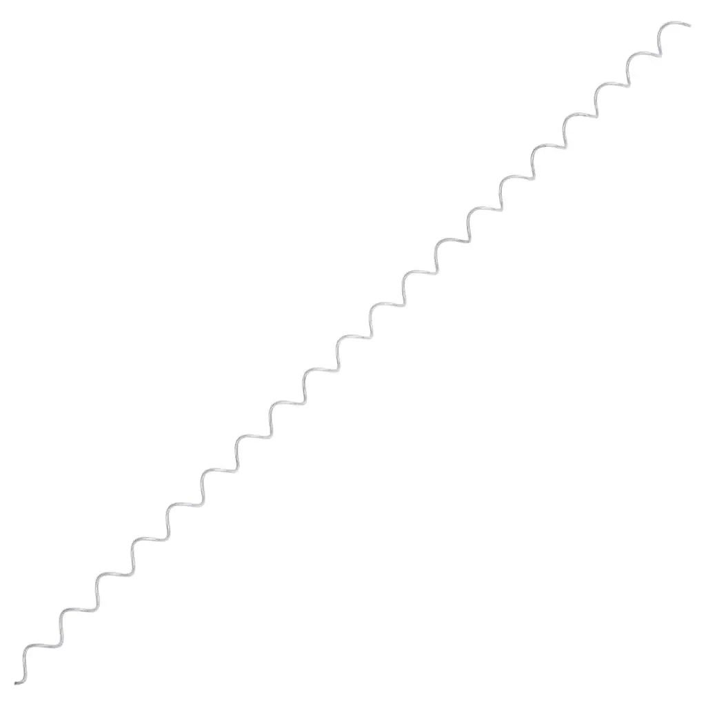 Gabion Spirals Galvanised Steel 100 cm Silver Fence Panel Binder Connector