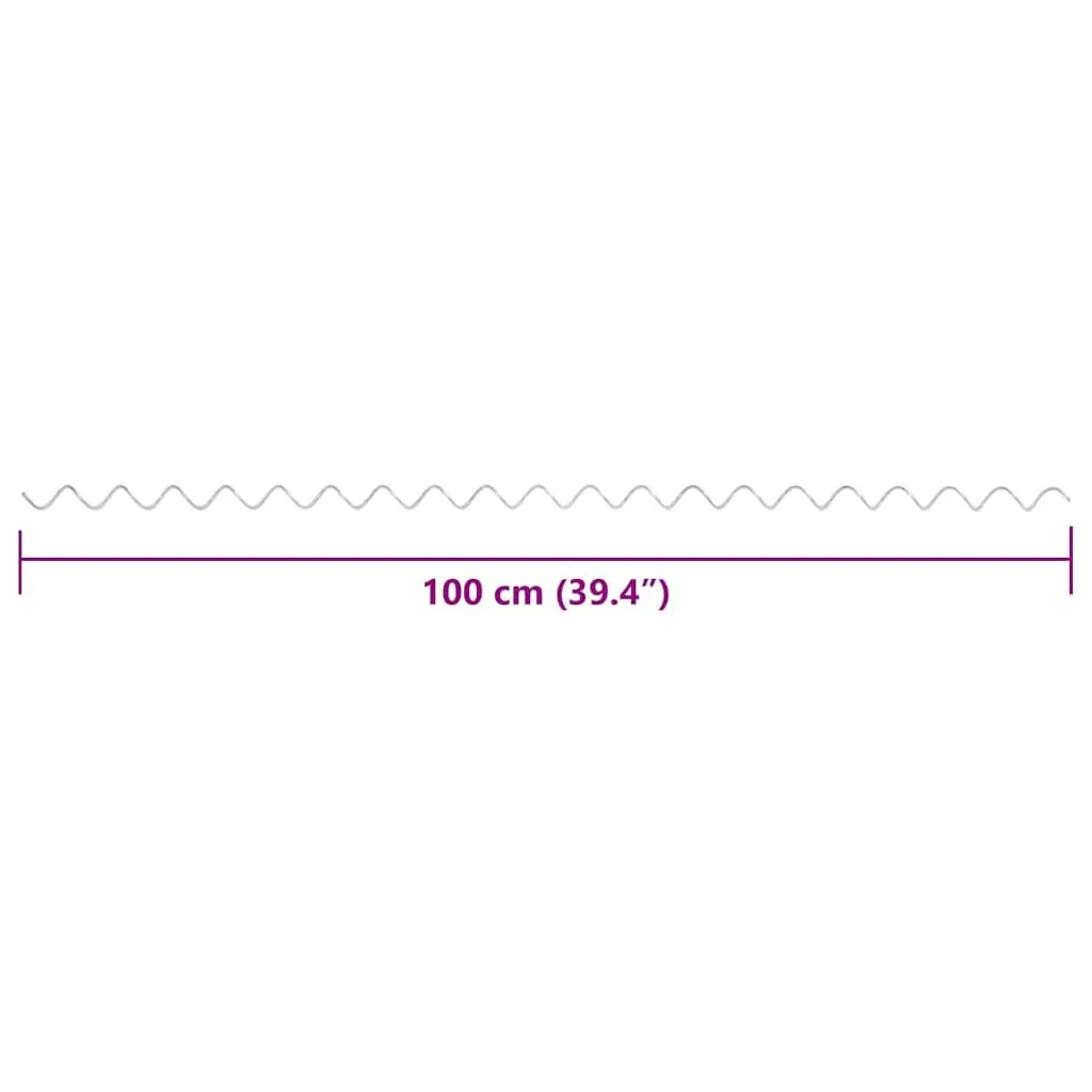 Gabion Spirals Galvanised Steel 100 cm Silver Fence Panel Binder Connector