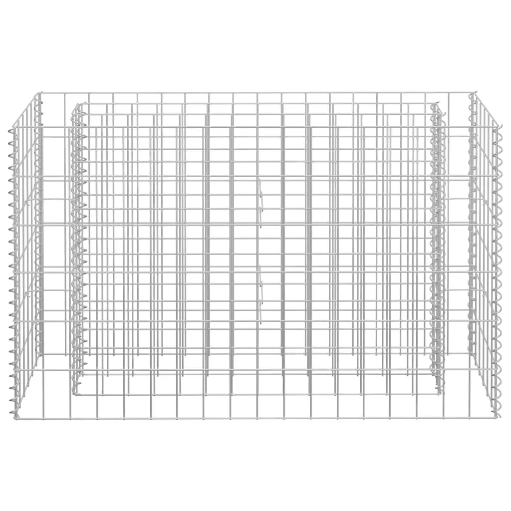 Silver Gabion Raised Bed Planter for Gardens