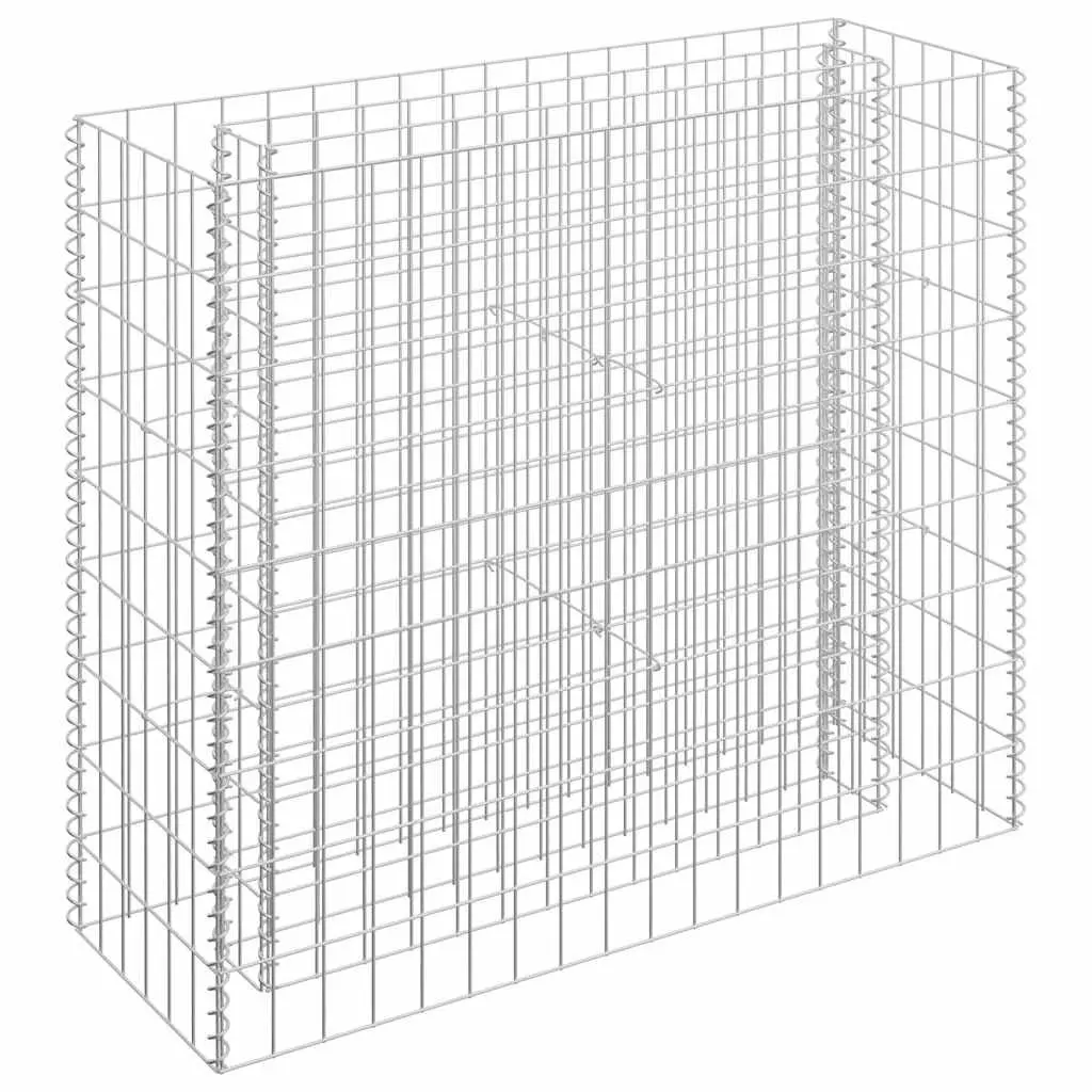 Raised Garden Bed Galvanised Steel 90x30x90cm Silver Wire Mesh Planter