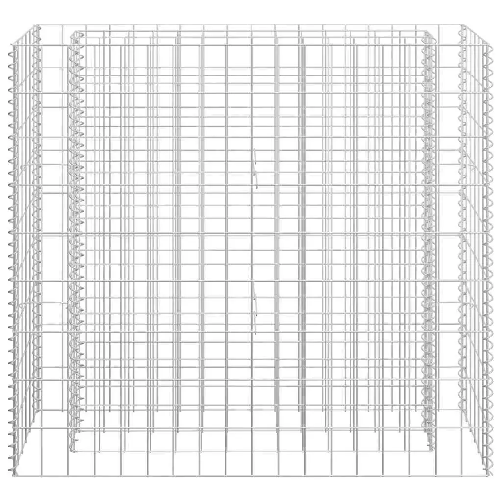 Raised Garden Bed Galvanised Steel 90x30x90cm Silver Wire Mesh Planter