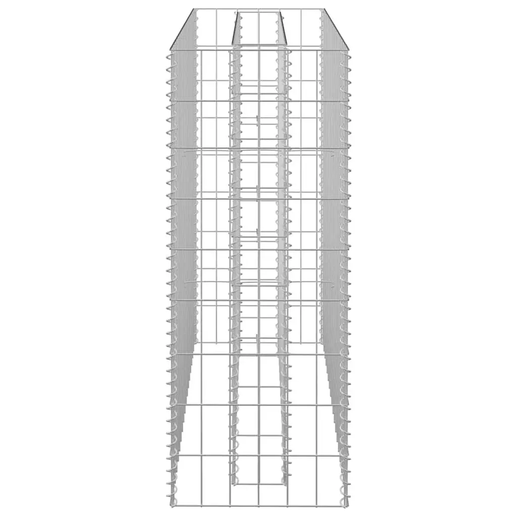 Raised Garden Bed Galvanised Steel 90x30x90cm Silver Wire Mesh Planter