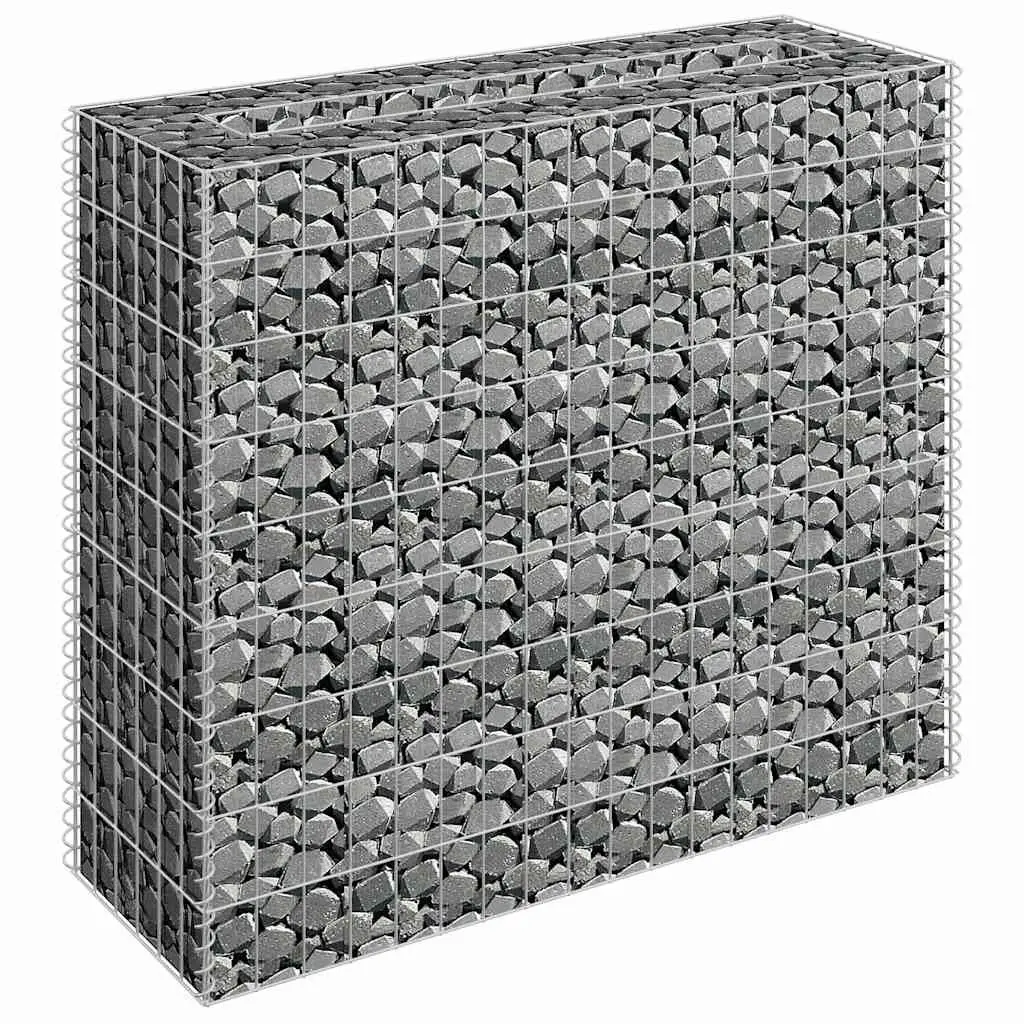 Raised Garden Bed Galvanised Steel 90x30x90cm Silver Wire Mesh Planter