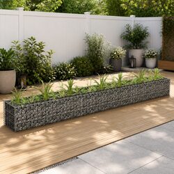 Galvanised Steel Gabion Raised Bed for Your Garden