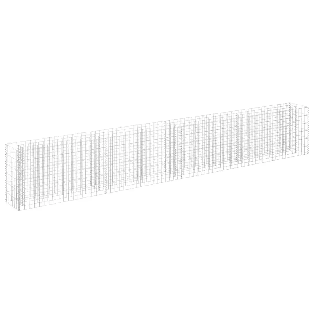 Galvanised Steel Gabion Garden Bed Planter 360x30x60 cm