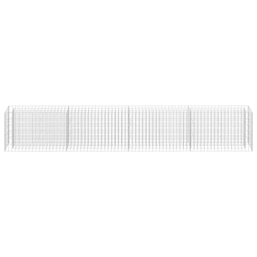 Galvanised Steel Gabion Garden Bed Planter 360x30x60 cm