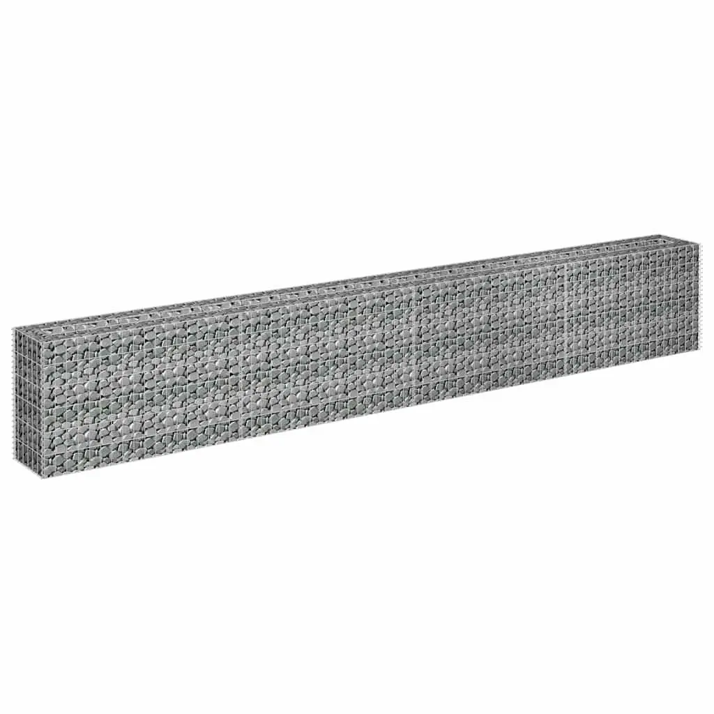 Galvanised Steel Gabion Garden Bed Planter 360x30x60 cm