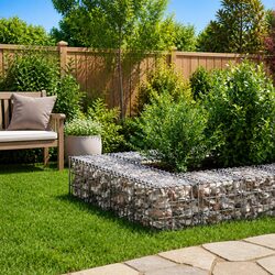 Durable Steel Wire Gabion Raised Bed Garden Planter 30cm