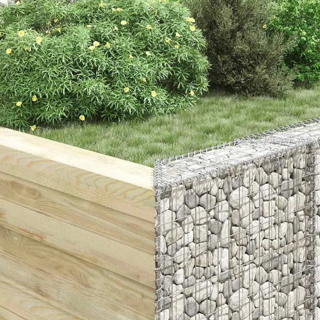 Trapezium Gabion Raised Bed Garden Planter Outdoor Flower Box Border