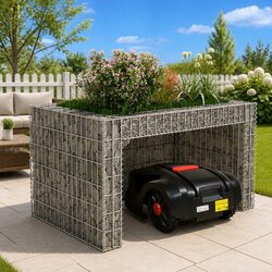 Heavy-Duty Steel Wire Lawn Mower Garage & Planter