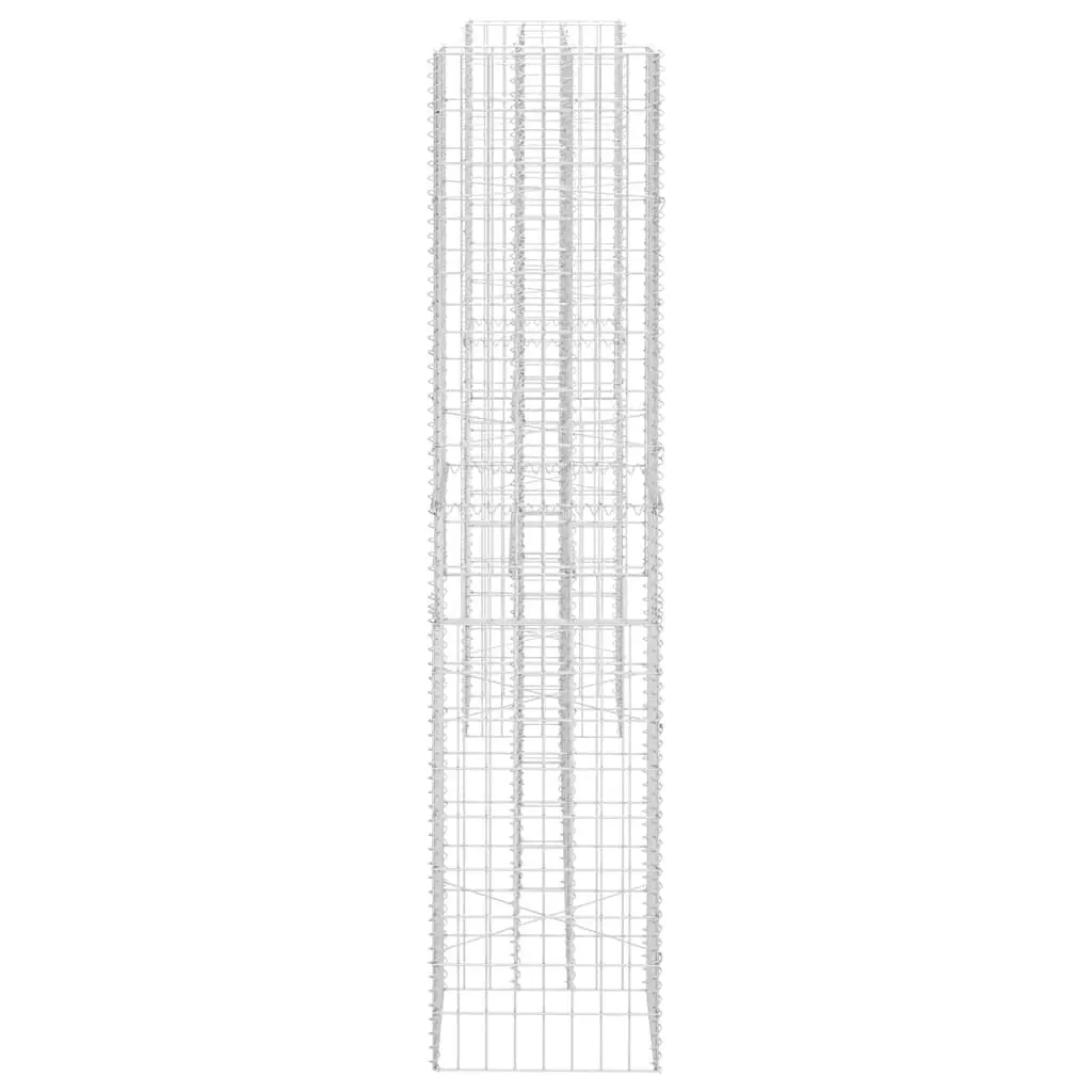 H-Shaped Gabion Planter for Secure Garden Borders