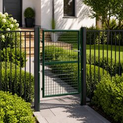 Heavy Duty Green Steel Fence Gate 100x125cm